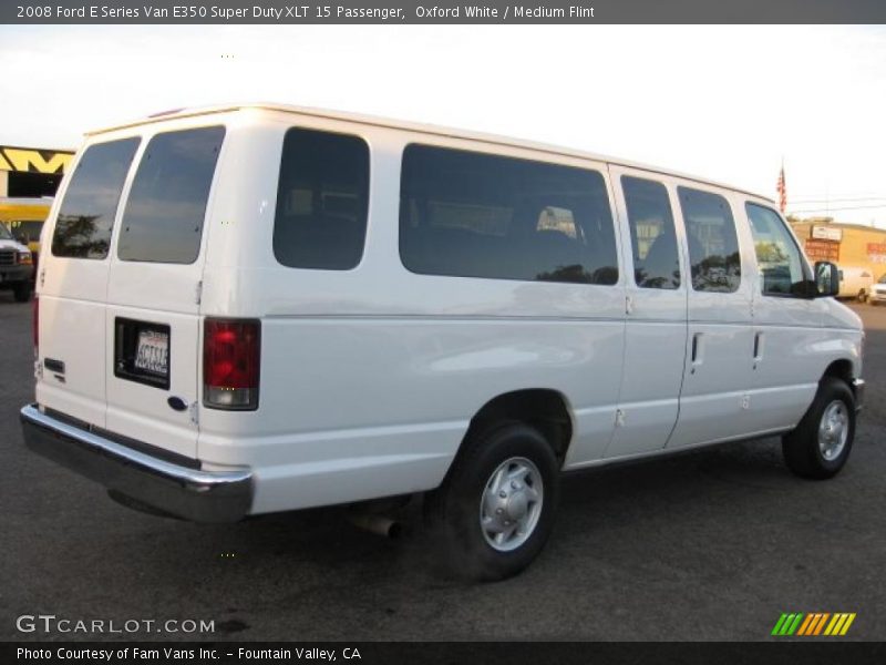 Oxford White / Medium Flint 2008 Ford E Series Van E350 Super Duty XLT 15 Passenger