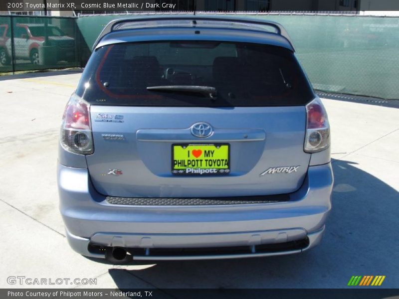 Cosmic Blue Metallic / Dark Gray 2005 Toyota Matrix XR
