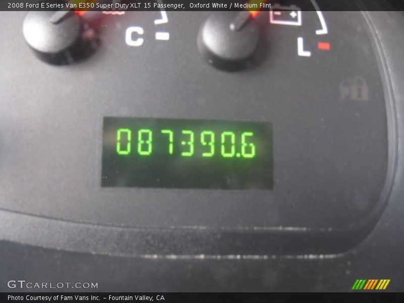 Oxford White / Medium Flint 2008 Ford E Series Van E350 Super Duty XLT 15 Passenger