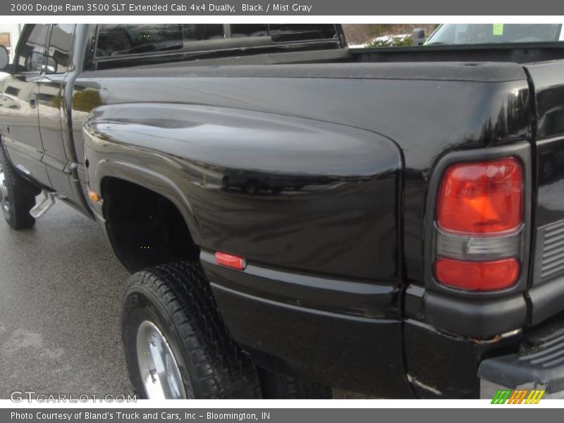 Black / Mist Gray 2000 Dodge Ram 3500 SLT Extended Cab 4x4 Dually