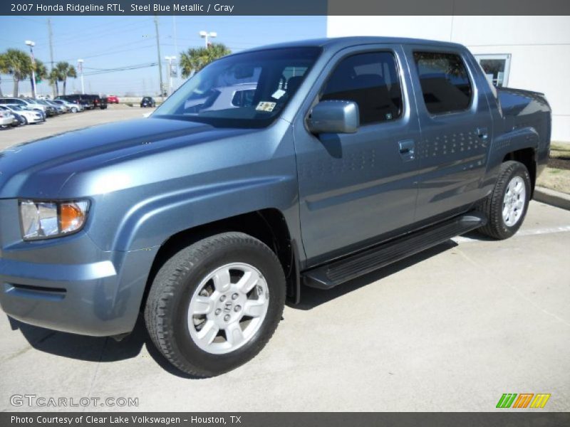 Steel Blue Metallic / Gray 2007 Honda Ridgeline RTL