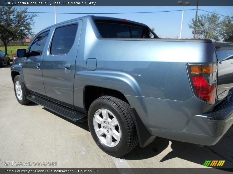Steel Blue Metallic / Gray 2007 Honda Ridgeline RTL