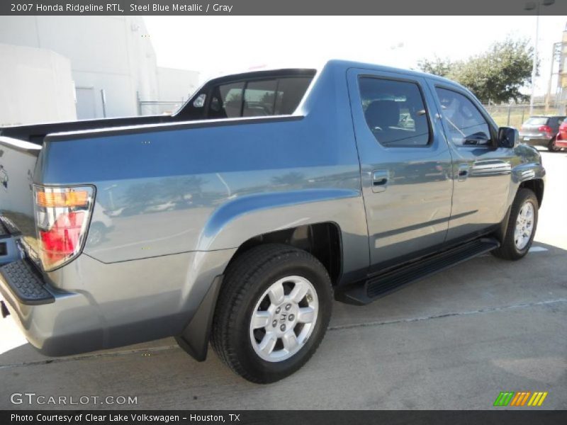 Steel Blue Metallic / Gray 2007 Honda Ridgeline RTL