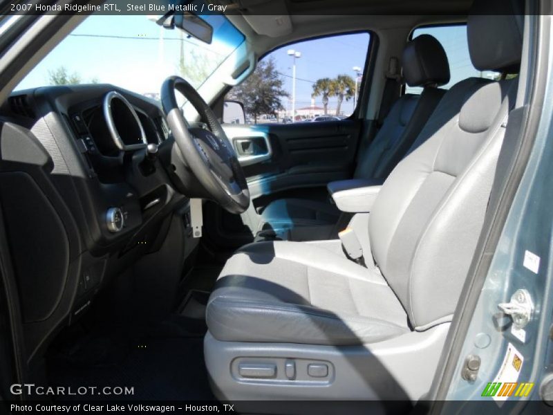 Steel Blue Metallic / Gray 2007 Honda Ridgeline RTL