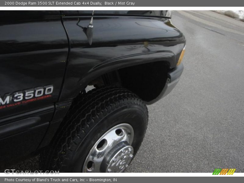 Black / Mist Gray 2000 Dodge Ram 3500 SLT Extended Cab 4x4 Dually