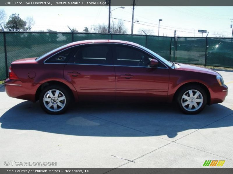 Redfire Metallic / Pebble Beige 2005 Ford Five Hundred SE