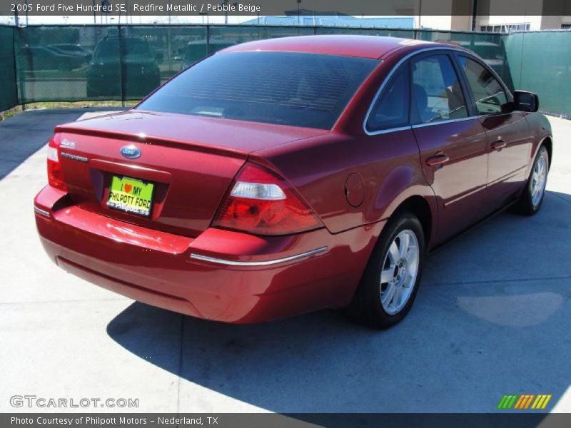 Redfire Metallic / Pebble Beige 2005 Ford Five Hundred SE