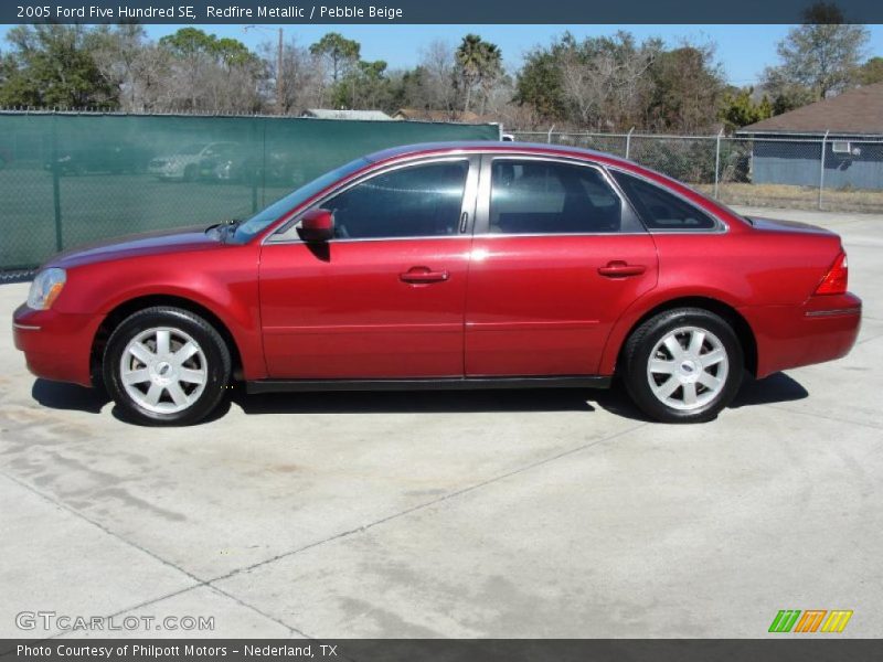 Redfire Metallic / Pebble Beige 2005 Ford Five Hundred SE