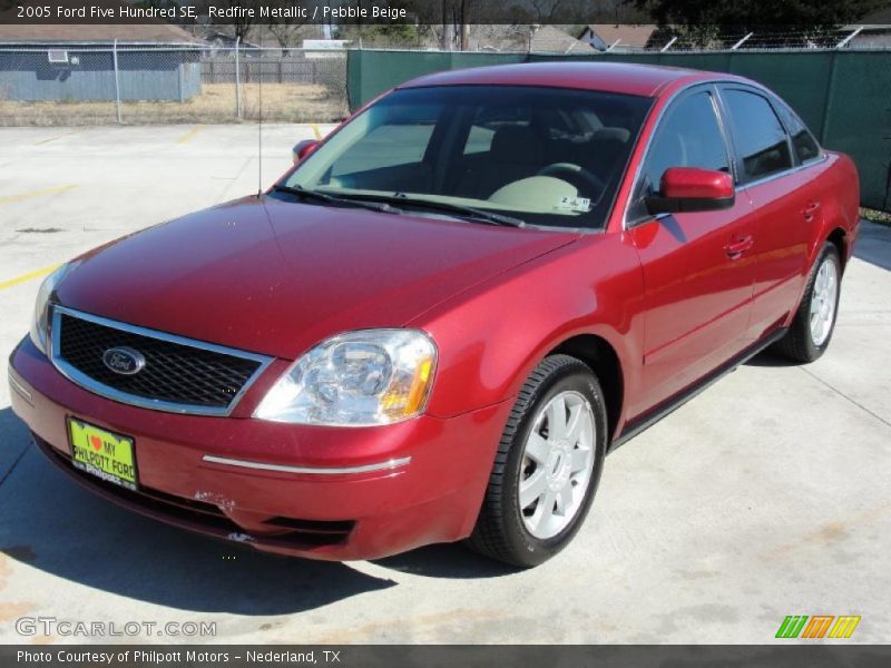 Redfire Metallic / Pebble Beige 2005 Ford Five Hundred SE