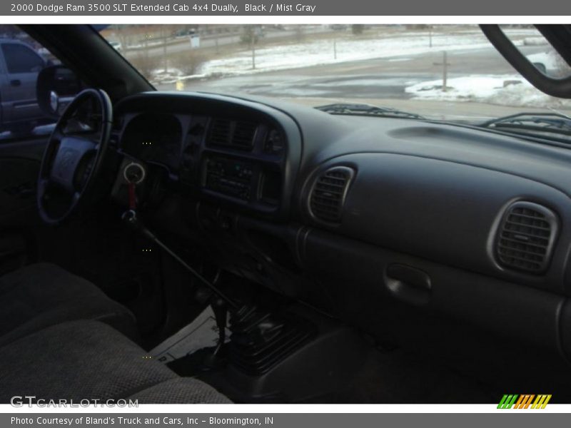 Black / Mist Gray 2000 Dodge Ram 3500 SLT Extended Cab 4x4 Dually