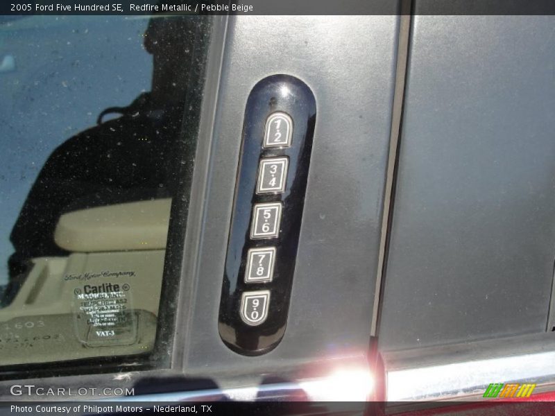 Redfire Metallic / Pebble Beige 2005 Ford Five Hundred SE