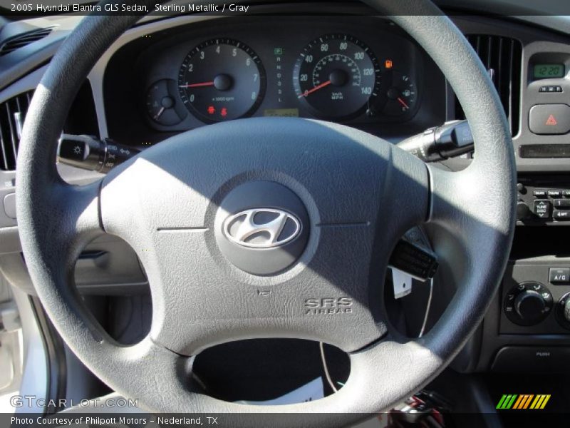 Sterling Metallic / Gray 2005 Hyundai Elantra GLS Sedan