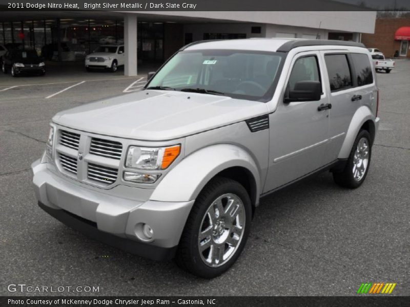 Bright Silver Metallic / Dark Slate Gray 2011 Dodge Nitro Heat