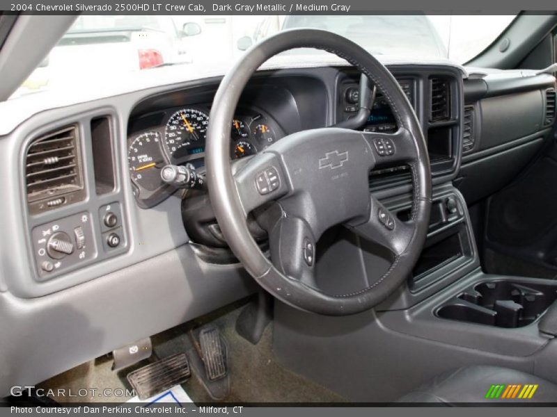 Dark Gray Metallic / Medium Gray 2004 Chevrolet Silverado 2500HD LT Crew Cab