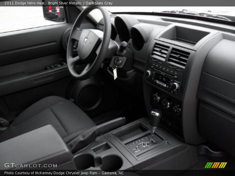 Bright Silver Metallic / Dark Slate Gray 2011 Dodge Nitro Heat