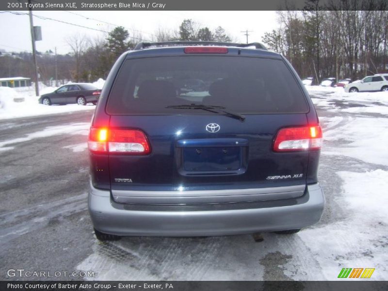 Stratosphere Blue Mica / Gray 2001 Toyota Sienna XLE