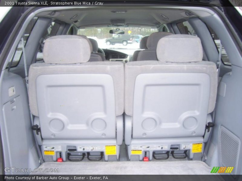 Stratosphere Blue Mica / Gray 2001 Toyota Sienna XLE