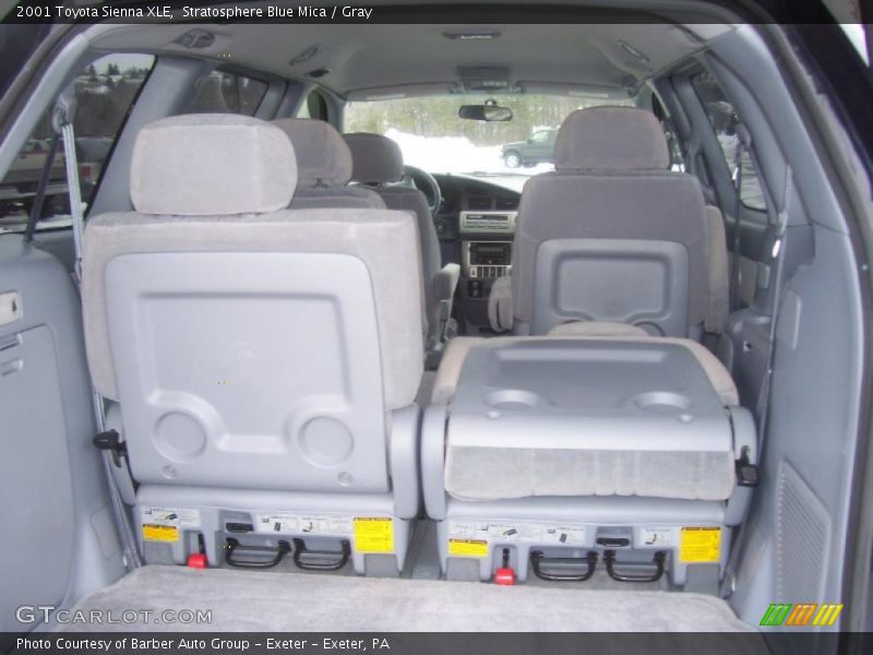 Stratosphere Blue Mica / Gray 2001 Toyota Sienna XLE