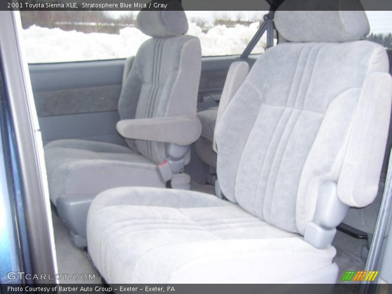 Stratosphere Blue Mica / Gray 2001 Toyota Sienna XLE