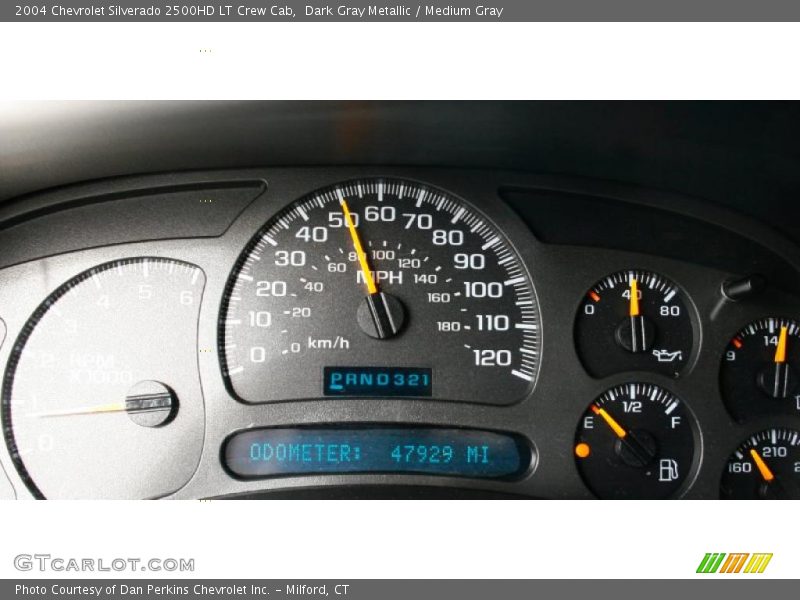 Dark Gray Metallic / Medium Gray 2004 Chevrolet Silverado 2500HD LT Crew Cab