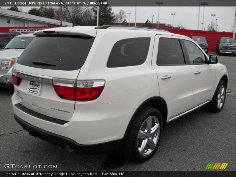Stone White / Black/Tan 2011 Dodge Durango Citadel 4x4