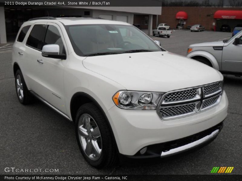 Stone White / Black/Tan 2011 Dodge Durango Citadel 4x4