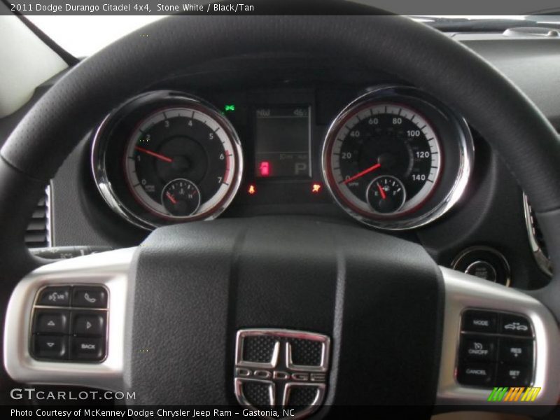 Stone White / Black/Tan 2011 Dodge Durango Citadel 4x4