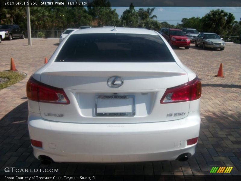 Starfire White Pearl / Black 2010 Lexus IS 250