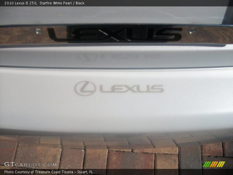 Starfire White Pearl / Black 2010 Lexus IS 250
