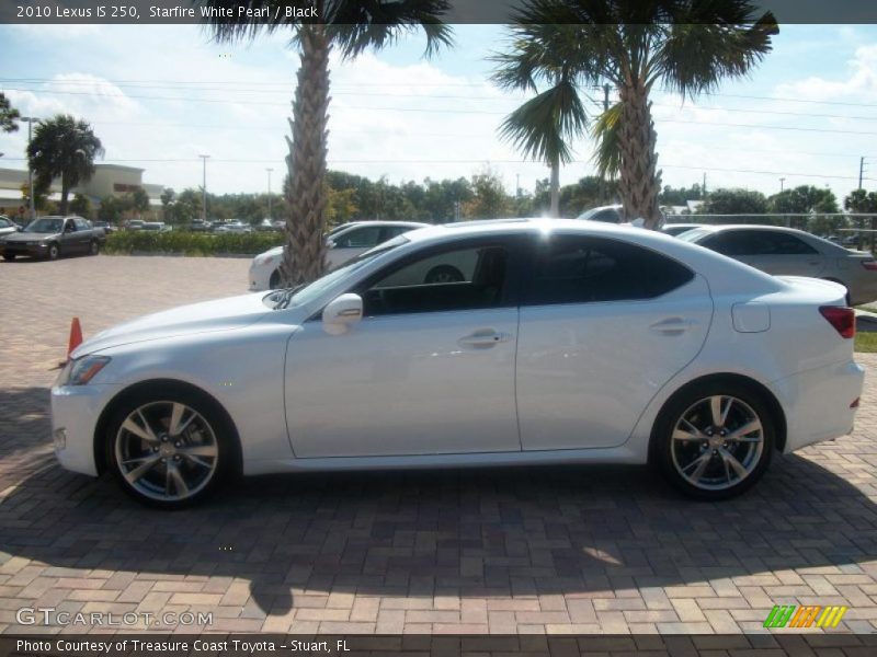 Starfire White Pearl / Black 2010 Lexus IS 250