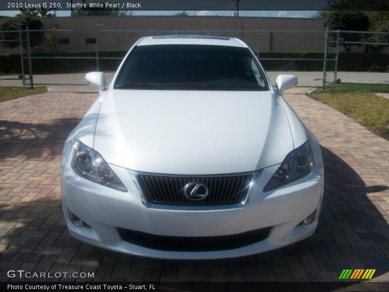 Starfire White Pearl / Black 2010 Lexus IS 250