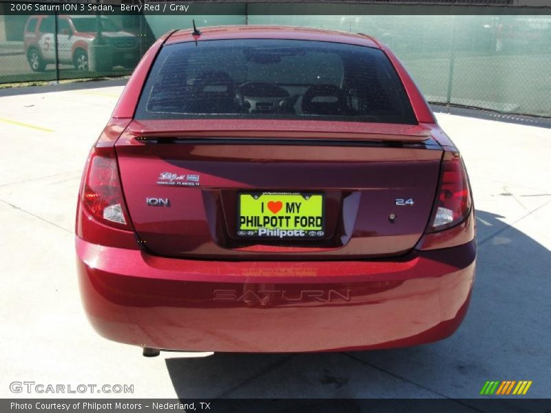Berry Red / Gray 2006 Saturn ION 3 Sedan