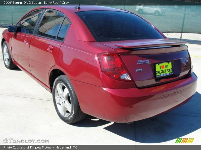 Berry Red / Gray 2006 Saturn ION 3 Sedan