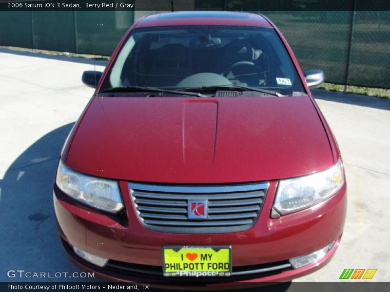 Berry Red / Gray 2006 Saturn ION 3 Sedan
