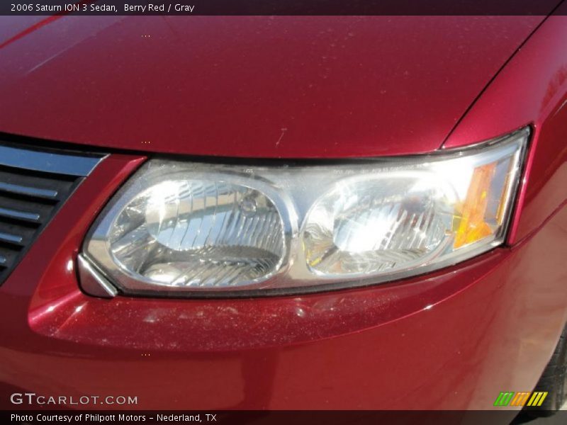 Berry Red / Gray 2006 Saturn ION 3 Sedan