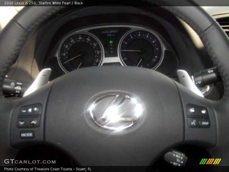 Starfire White Pearl / Black 2010 Lexus IS 250