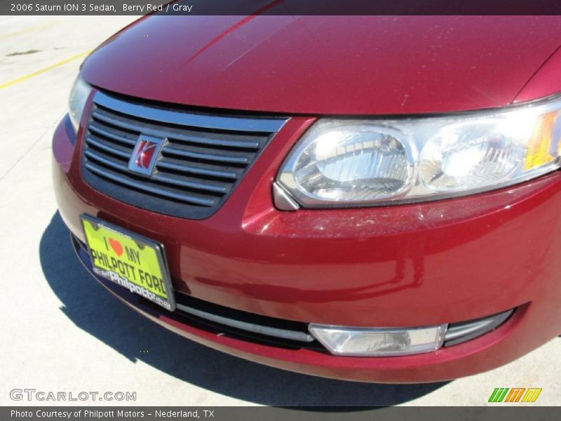 Berry Red / Gray 2006 Saturn ION 3 Sedan