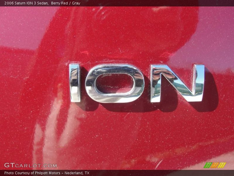 Berry Red / Gray 2006 Saturn ION 3 Sedan