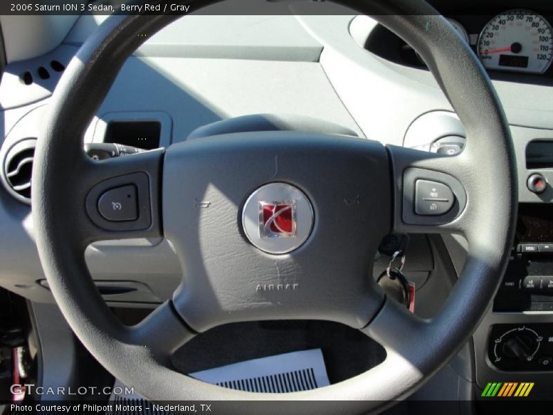 Berry Red / Gray 2006 Saturn ION 3 Sedan