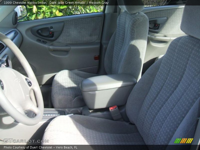 Dark Jade Green Metallic / Medium Gray 1999 Chevrolet Malibu Sedan
