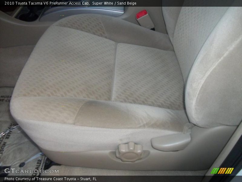 Super White / Sand Beige 2010 Toyota Tacoma V6 PreRunner Access Cab
