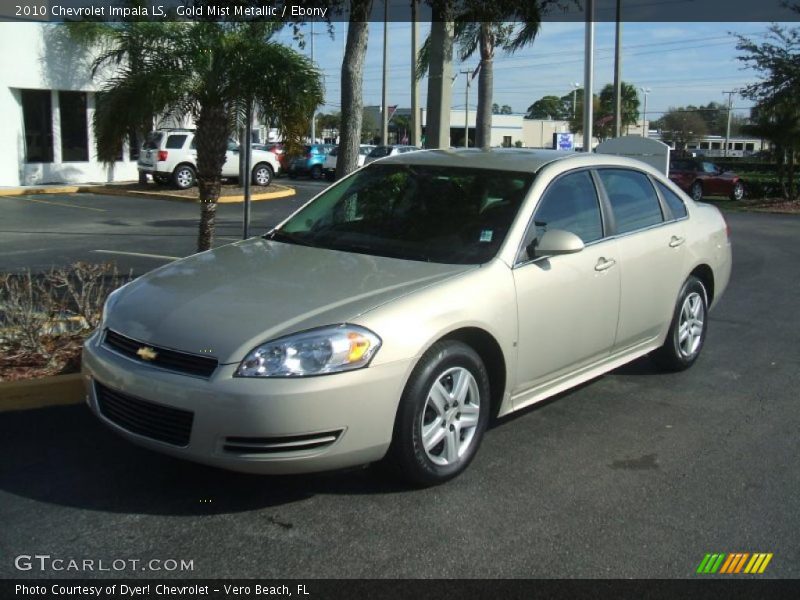 Gold Mist Metallic / Ebony 2010 Chevrolet Impala LS
