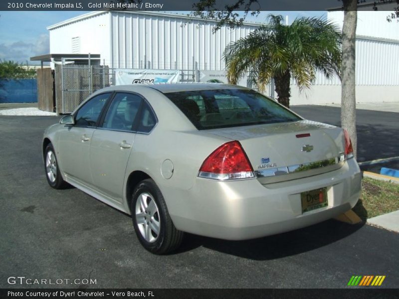 Gold Mist Metallic / Ebony 2010 Chevrolet Impala LS