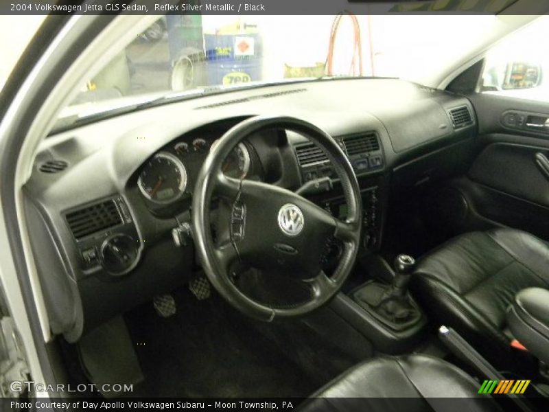 Reflex Silver Metallic / Black 2004 Volkswagen Jetta GLS Sedan