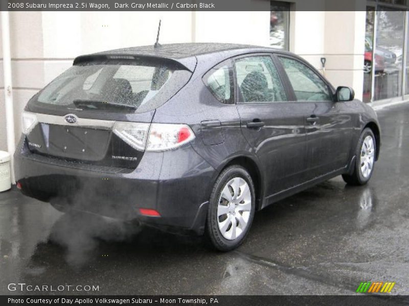 Dark Gray Metallic / Carbon Black 2008 Subaru Impreza 2.5i Wagon