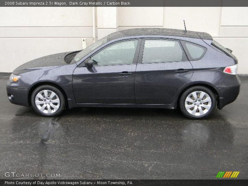 Dark Gray Metallic / Carbon Black 2008 Subaru Impreza 2.5i Wagon