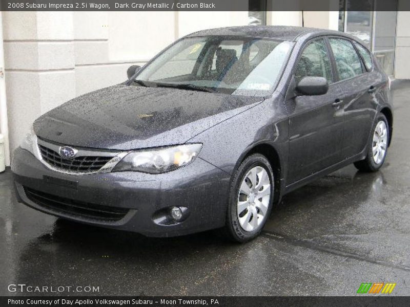 Dark Gray Metallic / Carbon Black 2008 Subaru Impreza 2.5i Wagon