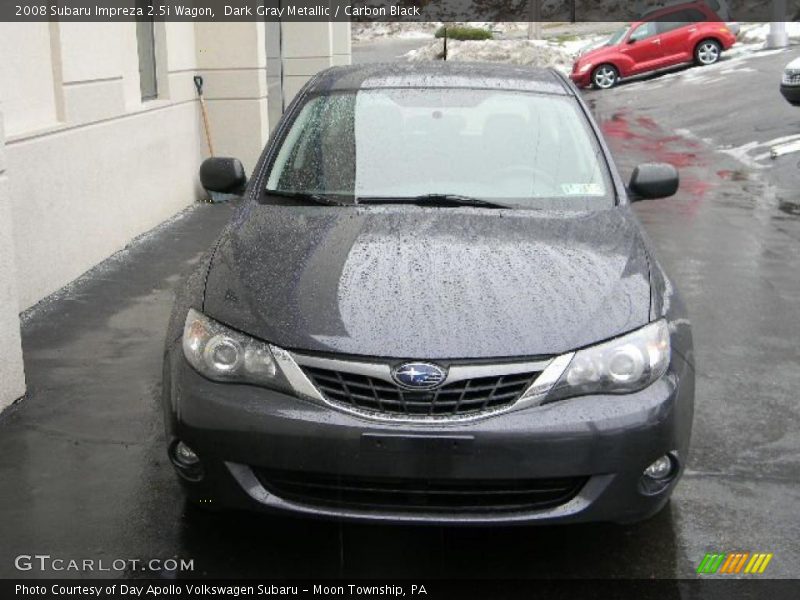 Dark Gray Metallic / Carbon Black 2008 Subaru Impreza 2.5i Wagon