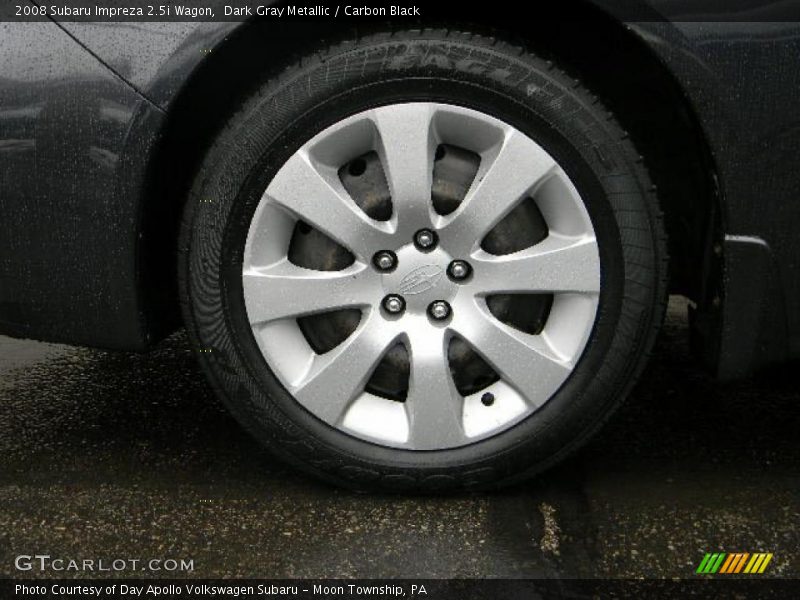 Dark Gray Metallic / Carbon Black 2008 Subaru Impreza 2.5i Wagon