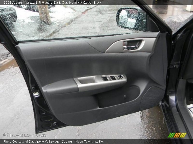 Dark Gray Metallic / Carbon Black 2008 Subaru Impreza 2.5i Wagon